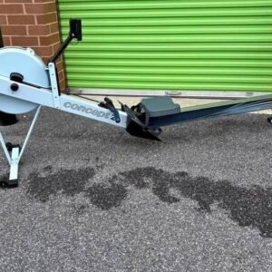 Used Concept 2 Model D light grey rowing machine, graded C and fully serviced