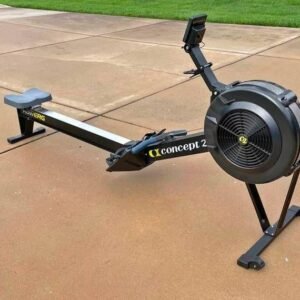 Used Concept 2 RowErg black rowing machine, graded B with a tested PM5